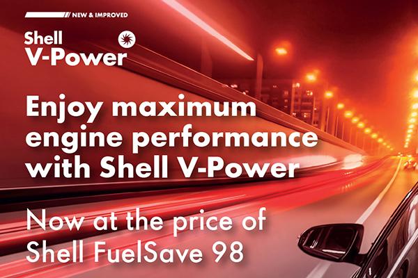 Shell V-Power to go at the price of Shell FuelSave 98