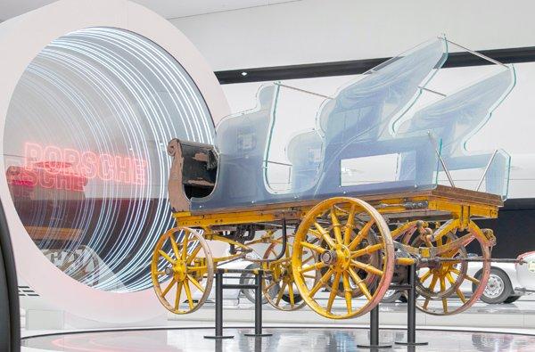 Porsche Museum puts the Egger-Lohner C.2 Phaeton on display