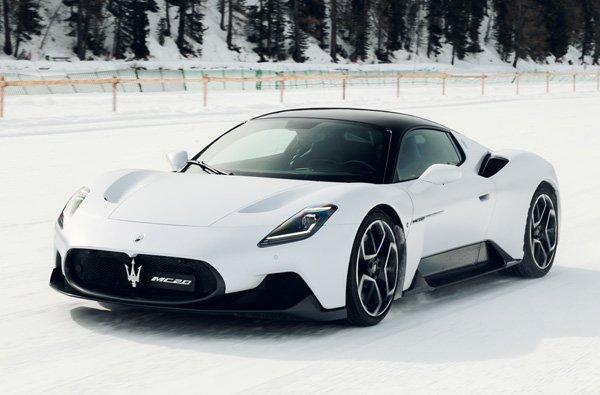 Maserati reveals new photos of its cars at the I.C.E. St. Moritz