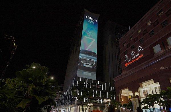 BMW captivates with highest digital billboard in Orchard Road