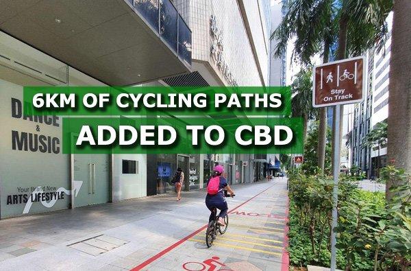 6km of cycling paths open in the Central Business District