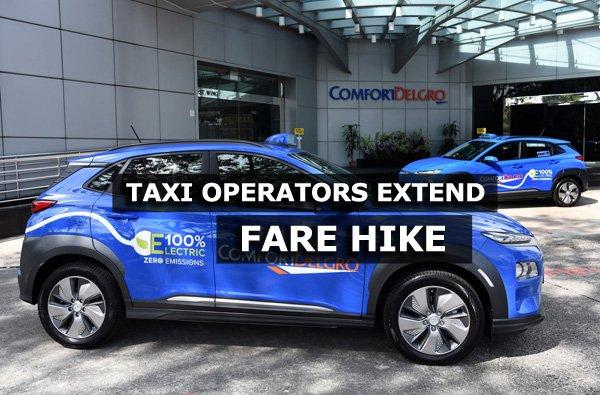 Temporary taxi fare hike extended due to high fuel prices