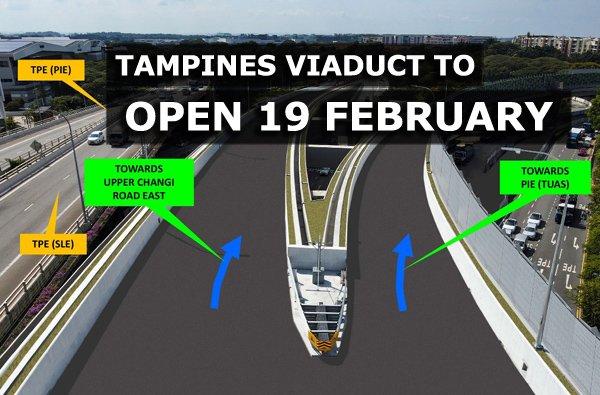 Tampines viaduct to open on 19 February 2023