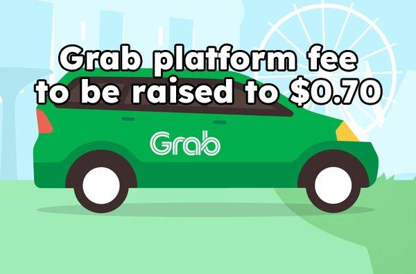Grab to raise platform fee to $0.70 come 5 May