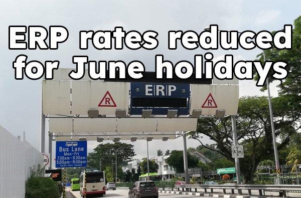 LTA eases ERP rates for June holidays