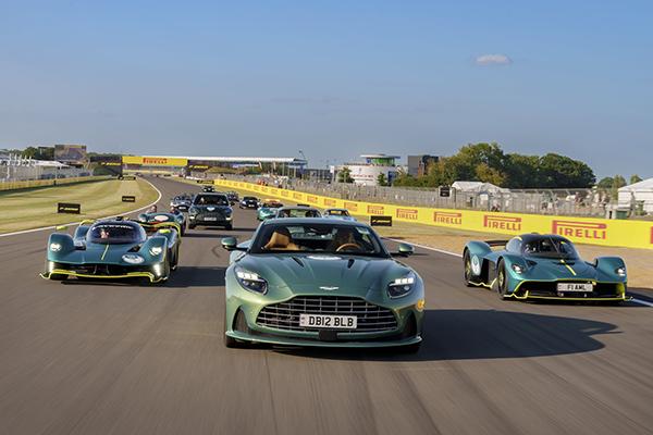 Aston Martin marks anniversary with 110-car celebratory lap