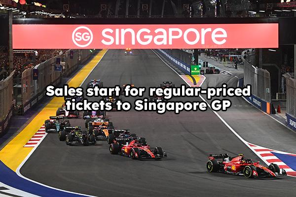 Sales start for regular-priced tickets to 2024 Singapore GP