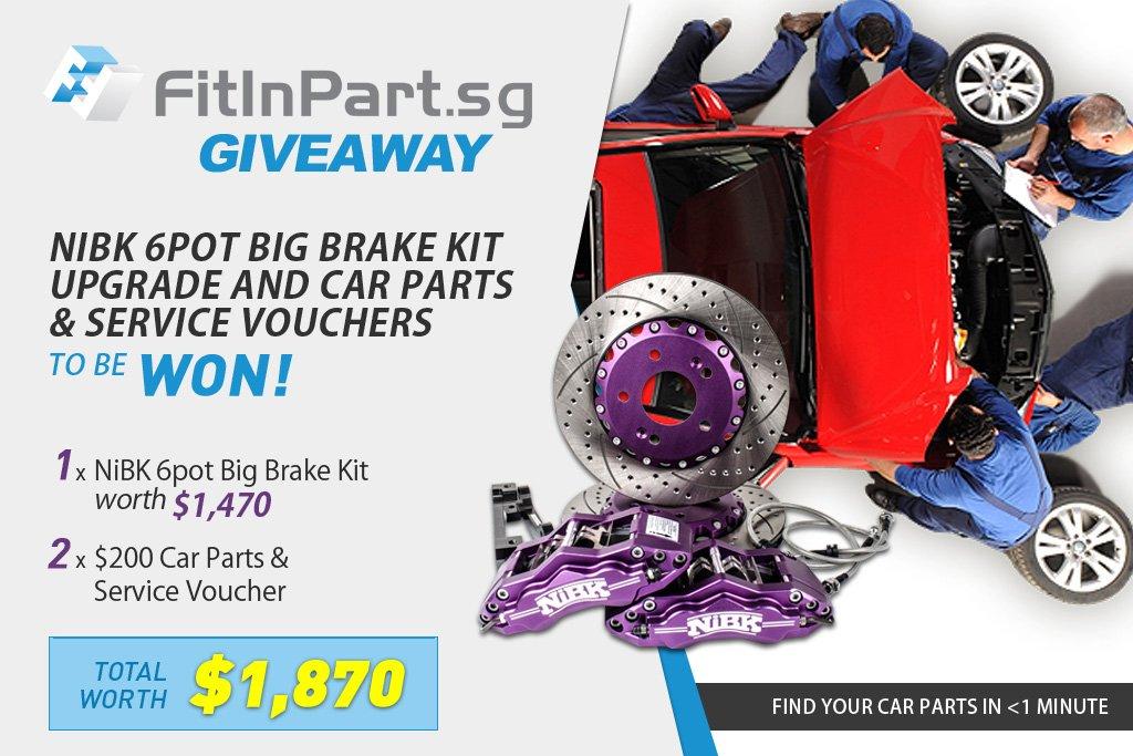 NiBK sixpot Big Brake Kit upgrade and car parts worth 1,870 to be won
