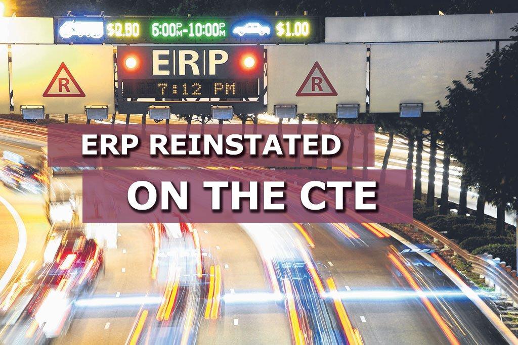 ERP to be reinstated at select points along the CTE Sgcarmart