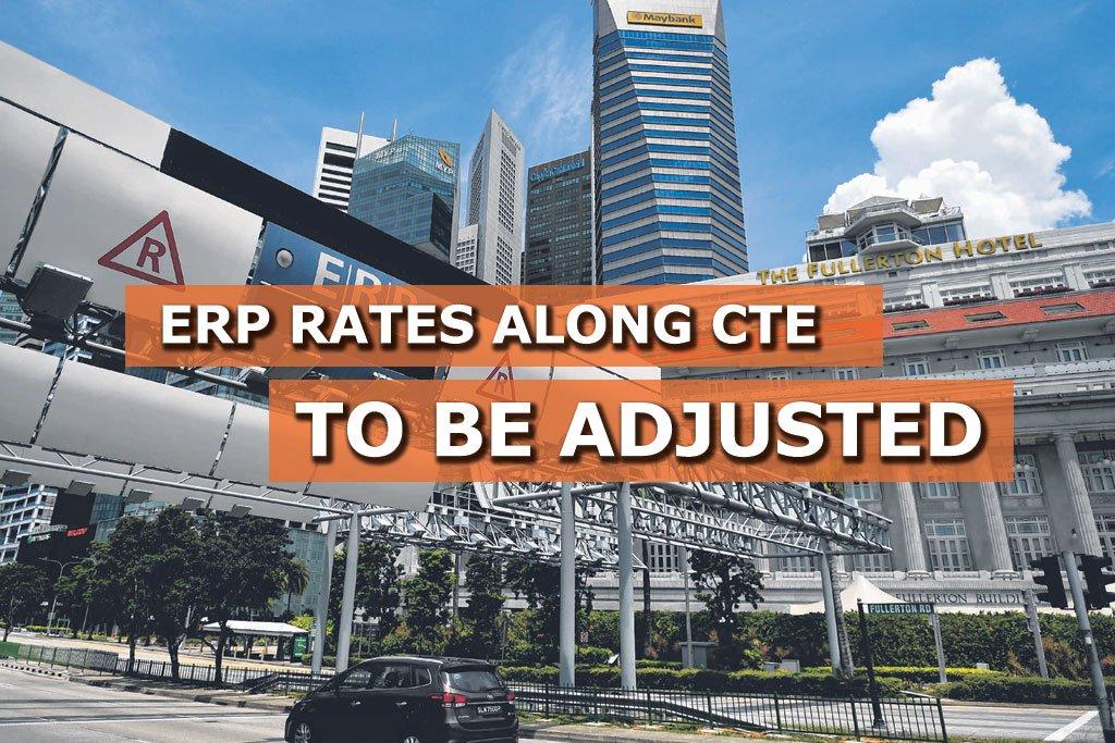 ERP rates to be adjusted at selected CTE gantries - Sgcarmart