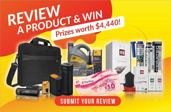 Review your favourite aftermarket products and accessories and win with sgCarMart