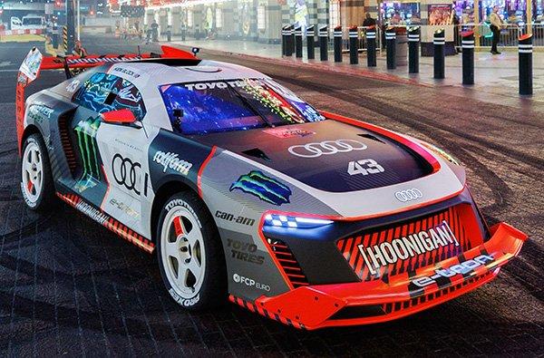 Ken Block and the Audi S1 electrify Las Vegas