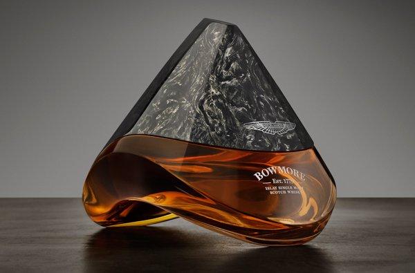 Aston Martin works with Bowmore to design an exquisite decanter for a 52-year old vintage whisky