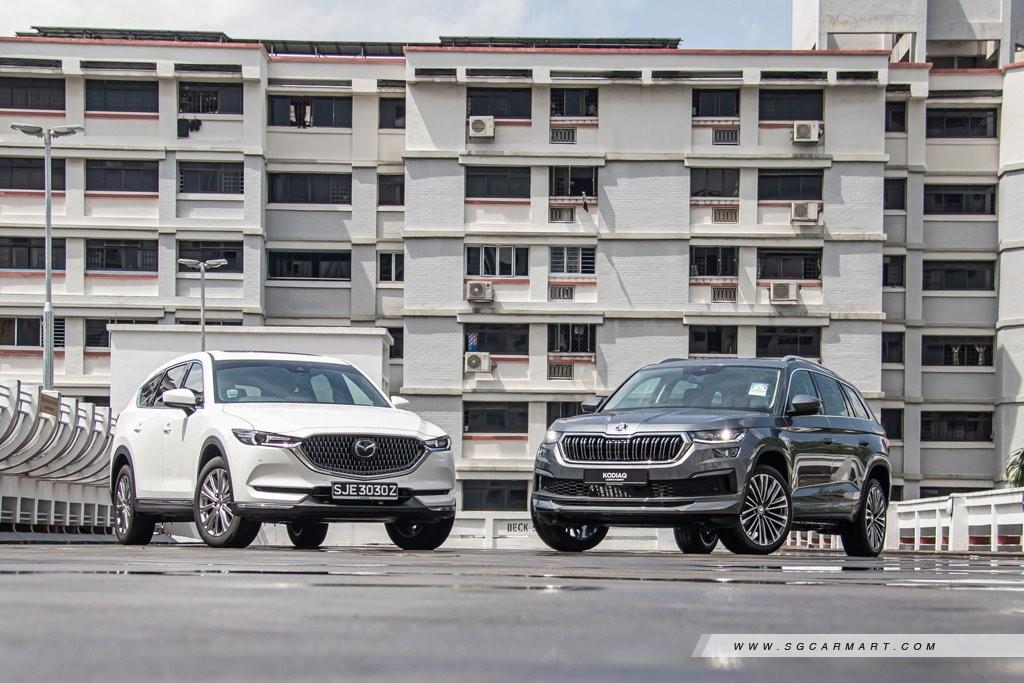 Mazda CX-8 Super Luxury 2.5 (A) vs Skoda Kodiaq Laurin vs Klement 2.0 (A) -  Sgcarmart