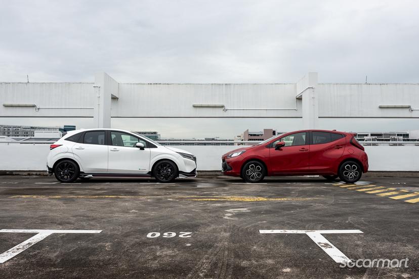 Toyota Aqua Hybrid vs Nissan Note e-POWER - Sgcarmart