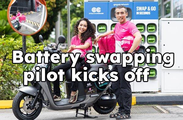 Foodpanda, Cycle & Carriage, and Gogoro launch battery swapping pilot in Singapore