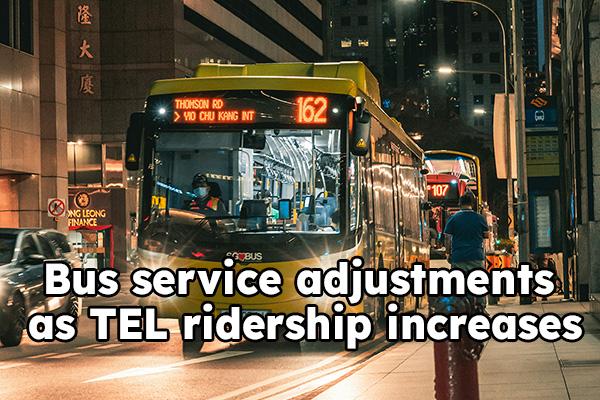 Adjustments to bus services as TEL ridership triples