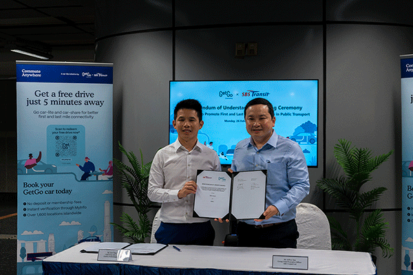 SBS Transit signs MoU with GetGo on sustainable mobility