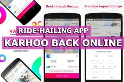 Ride-hailing app Karhoo back online