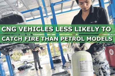 CNG vehicles less likely to catch fire than petrol models