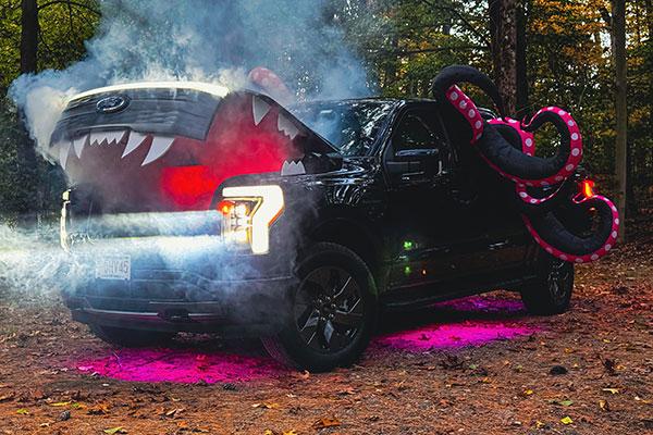 F-150 Lightning turns into a monster truck for Halloween