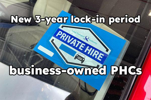 New 3-year lock-in period for business-owned PHCs