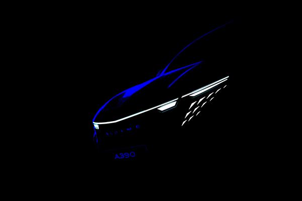 Alpine reveals first teaser of new A390 fastback