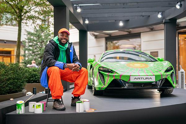 Art of Wishes auctions McLaren Artura bonnet for charity