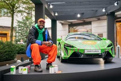 Art of Wishes auctions McLaren Artura bonnet for charity