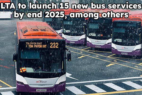 LTA to launch 15 new bus services by end 2025, among others