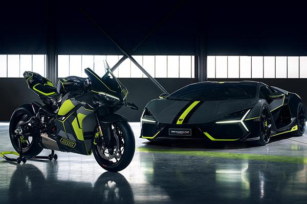 Ducati Panigale V4 Lamborghini unveiled at Milan Design Week