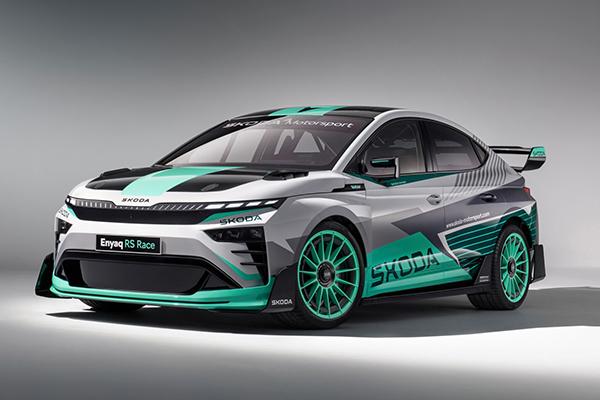 Skoda showcases all-electric racing car concept