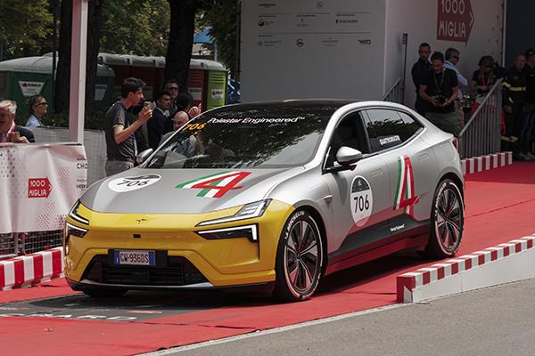 Polestar 4 triumphs at the 2025 Mille Miglia Green