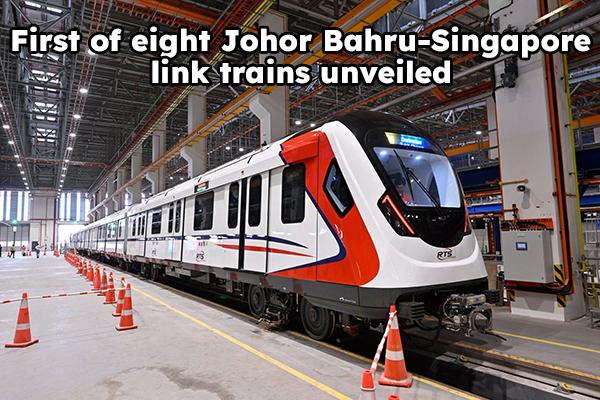 First of eight Johor Bahru-Singapore link trains unveiled