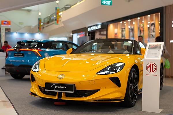 MG graces Thomson Plaza with Cyberster and great deals