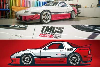 Get your Inno64 x Sgcarmart RX-7 at TMCS 2025 in Suntec!