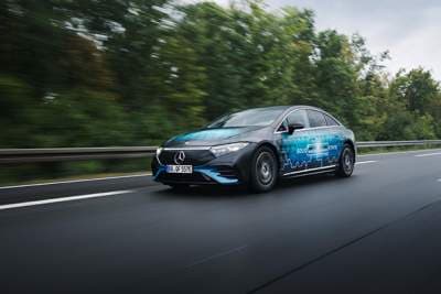 Mercedes-Benz EQS covers 1,205km with solid state battery