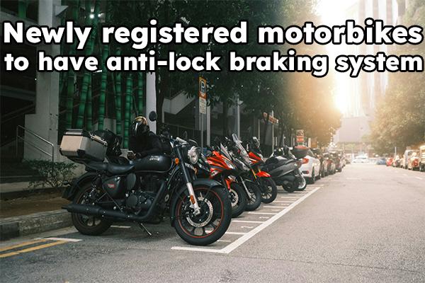 Newly registered motorbikes to have anti-lock braking system