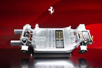 Ferrari offers first look at components of new electric car