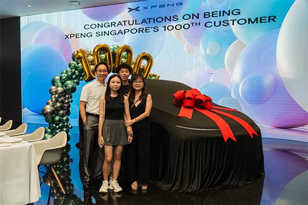 XPENG Singapore achieves 1,000th vehicle delivery