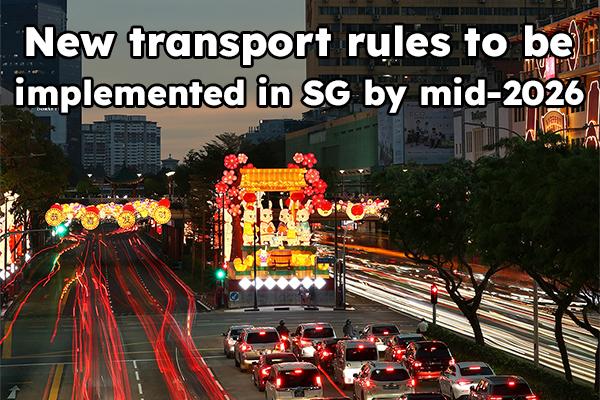New transport rules will likely be passed in SG by Q1 2026
