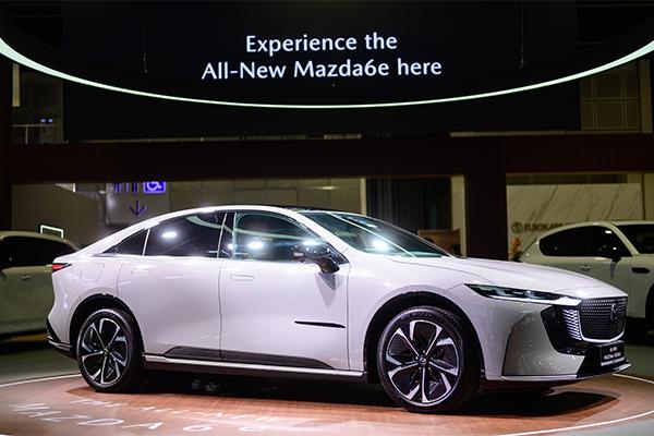 All-electric Mazda6e fastback unveiled at SG Motor Show 2026