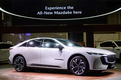 All-electric Mazda6e fastback unveiled at SG Motor Show 2026