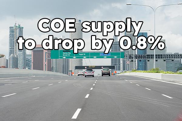 COE supply to drop 0.8% in upcoming quarter