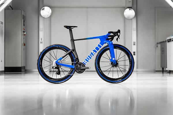 The Bugatti Factor One combines "hypercar" with "cycling"