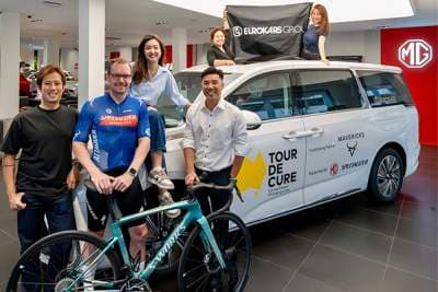 Eurokars and MG SG support charity ride for Tour de Cure