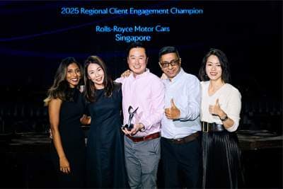 Rolls-Royce SG honoured at APAC Regional Dealer Awards