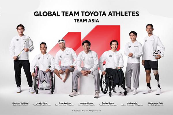 Toyota names seven athletes to roster for Aichi-Nagoya 2026