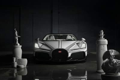 Bugatti's one-off W16 Mistral celebrates porcelain art