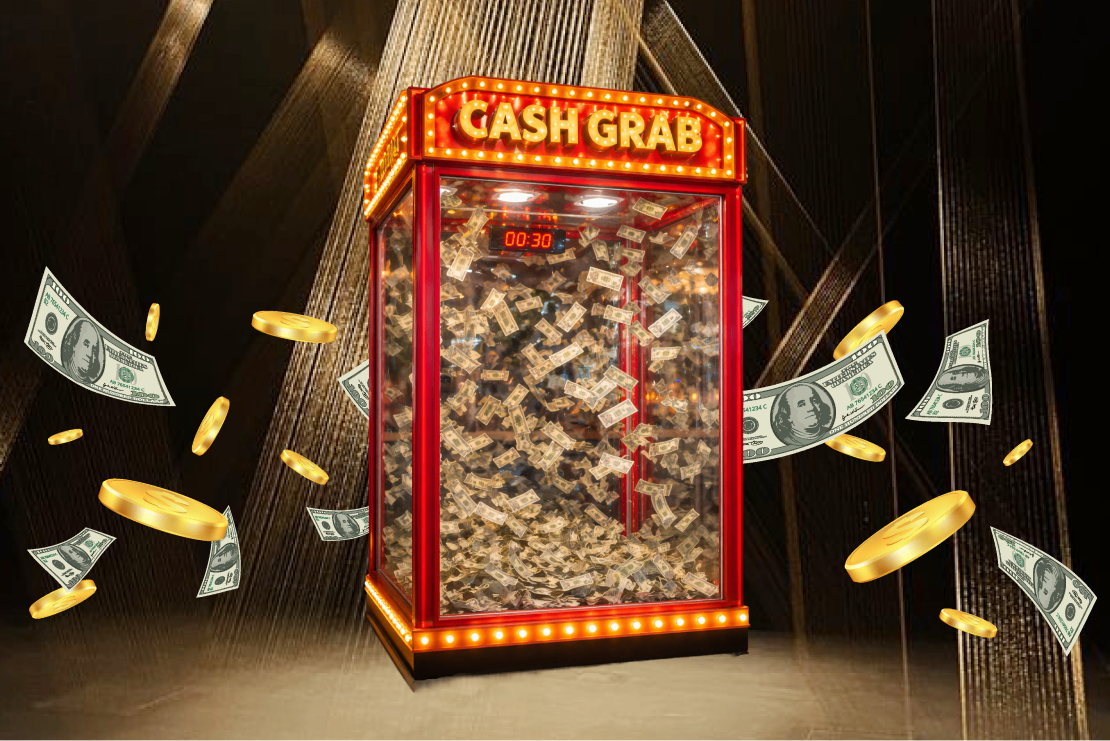 Catch The Cash, Drive The Dash - Cash Grab Machine